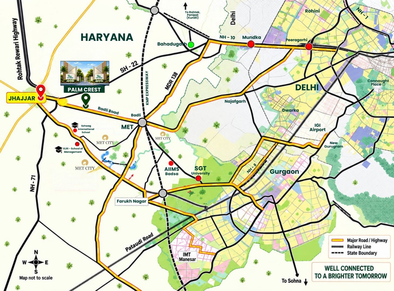 Palm Crest Location Map